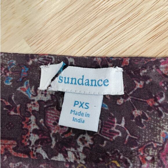 Sundance Women's‎ Boho Kurta Tunic Dress Split Sides Silky V-neck Petite XS - Picture 3 of 15